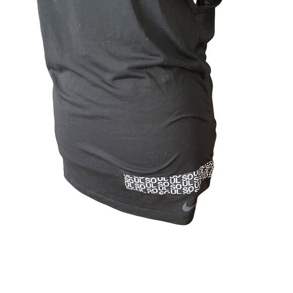 Nike x Soul Cycle XS Muscle Tee Black Tank Top Open Back Mesh Workout - Picture 6 of 10